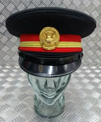 Abu Dhabi Hat UAE Insignia Buttons & Black Chinstrap Complete Officers Hat 56cm