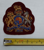 Royal Arms Patch Maroon British Army Old Pattern Embroidered Insignia Badge