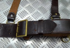 Vintage Sam Browne Brown Leather Belt & Shoulder Strap Dress Issue