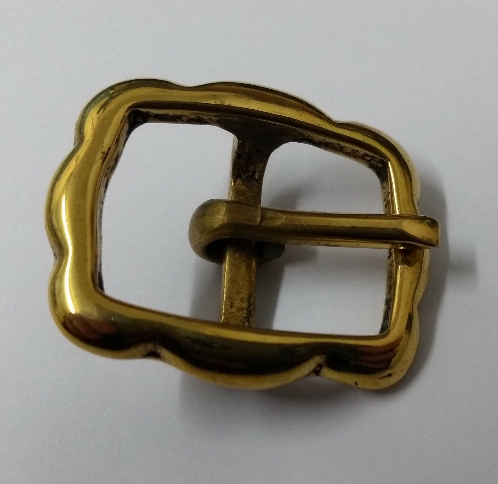 Rein Bridle Buckle British Army RHG HCav Brass 3/4" Single Prong Crown Buckle