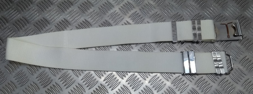 Abu Dhabi Belt White Nylon With Buckle For Ceremonial & Parade Duties