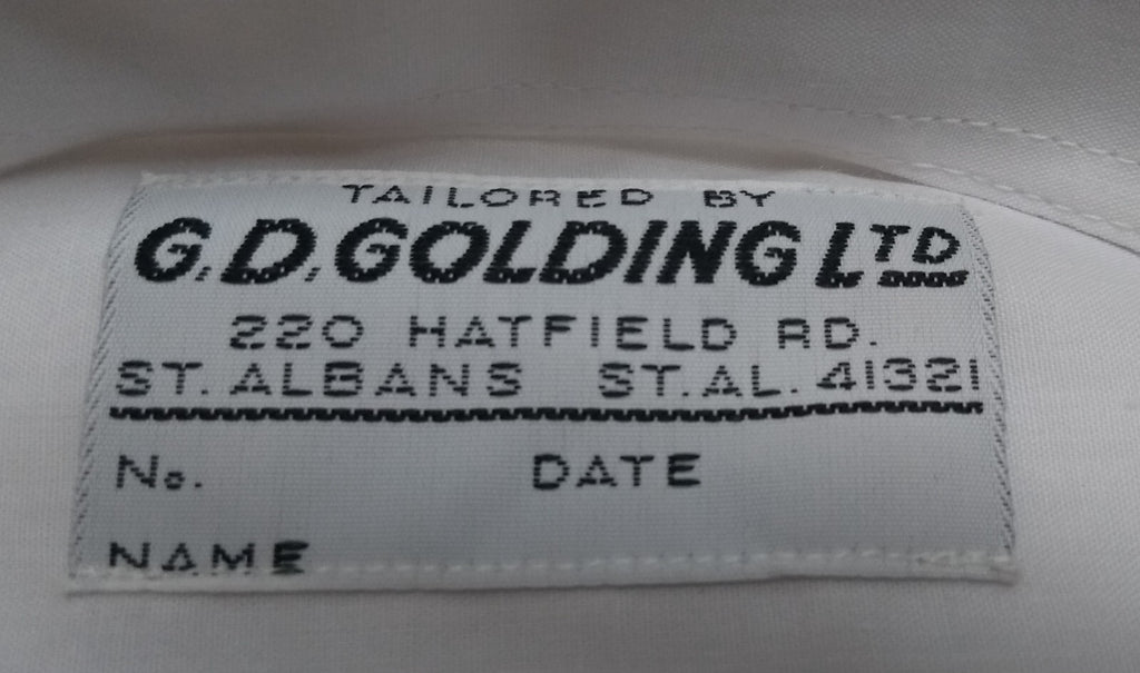 Golding Dress Shirt Mess Long Sleeve White Marcella Front Double Cuff Tall Fit
