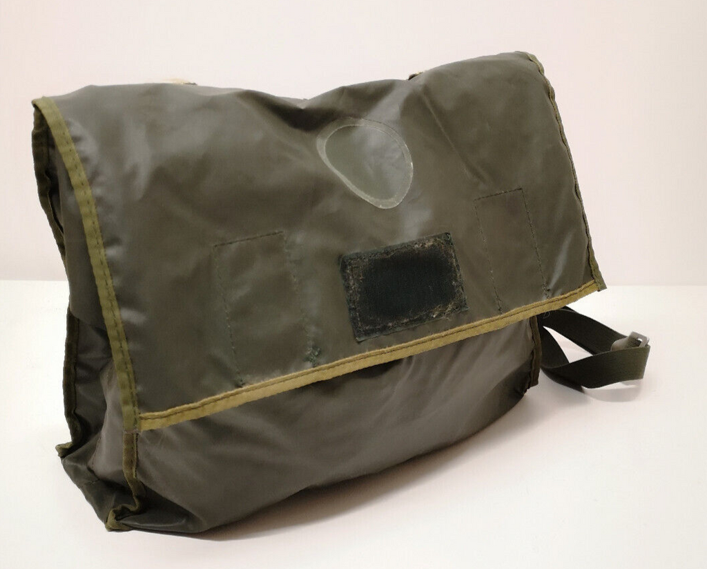 Swedish Army Rubberized Vinyl Waterproof Side Shoulder Messenger Bag