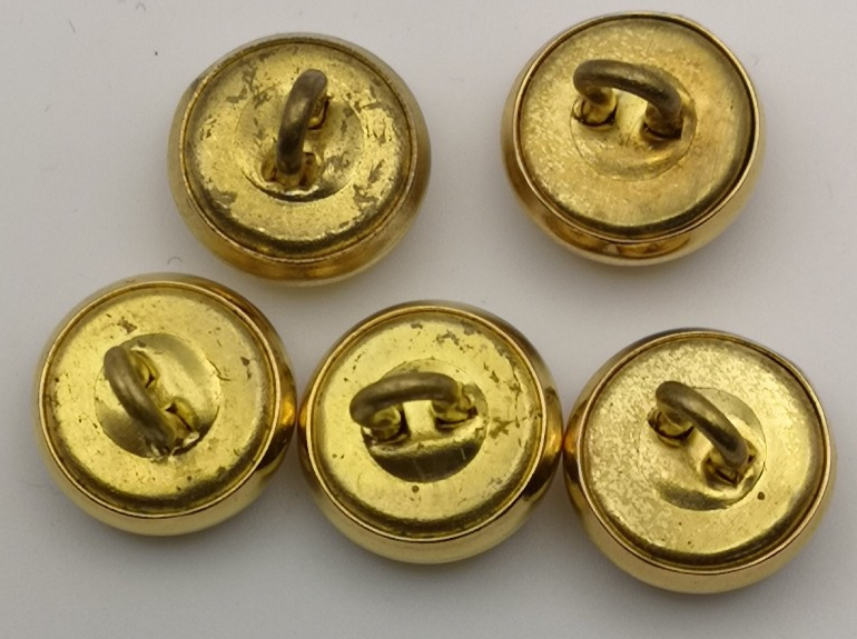 Irish Guards Mouted Buttons Small Size 22L x5
