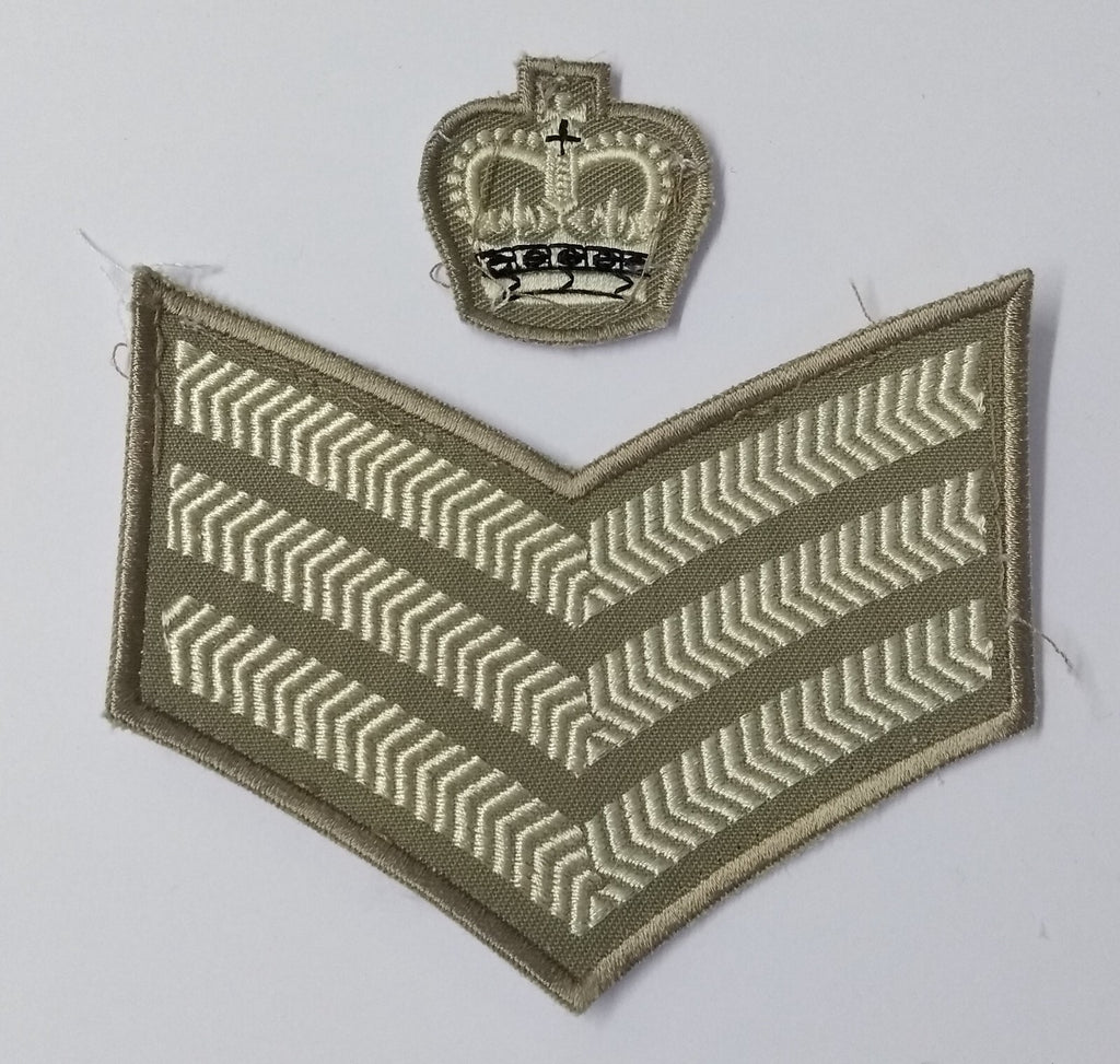 Staff Sergeants Chevrons & Crown Sand Fawn Shirt & No4 No6 Safari Jackets GD1