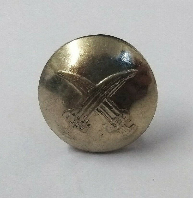 Genuine British Made Bahrain Obsolete Insignia Nickel Prong Buttons X2 ASBT235