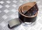 Genuine Vintage Eastern Block Brown Leather Trousers Belt- All Sizes