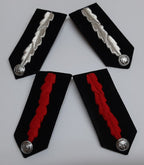 Clip on Gorgets Hand Made in Britain No1 Type Braided Oakleaf Collar Tabs 2 Sets