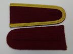 Senior Officer Shoulder Boards Abu Dhabi Obsolete Stock Maroon Melton Gold Braid