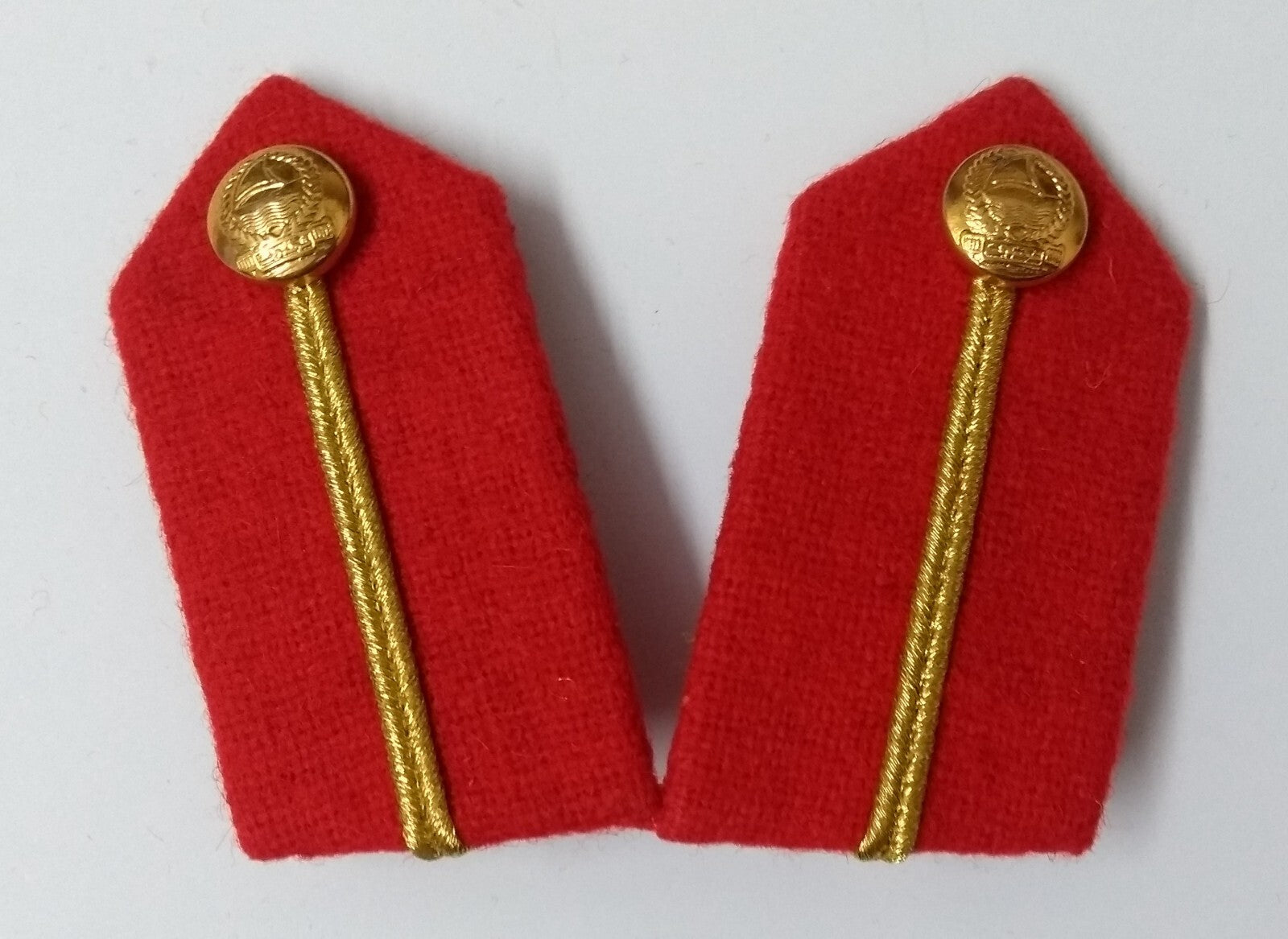 Gorgets Scarlet Red Melton & Gold Braid Detail Fancy Dress