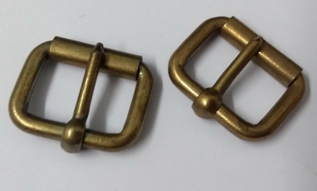 Mil-Spec Horse Guards & H Cav Brass 3/4" Bridle Buckles 1 Pair STD25