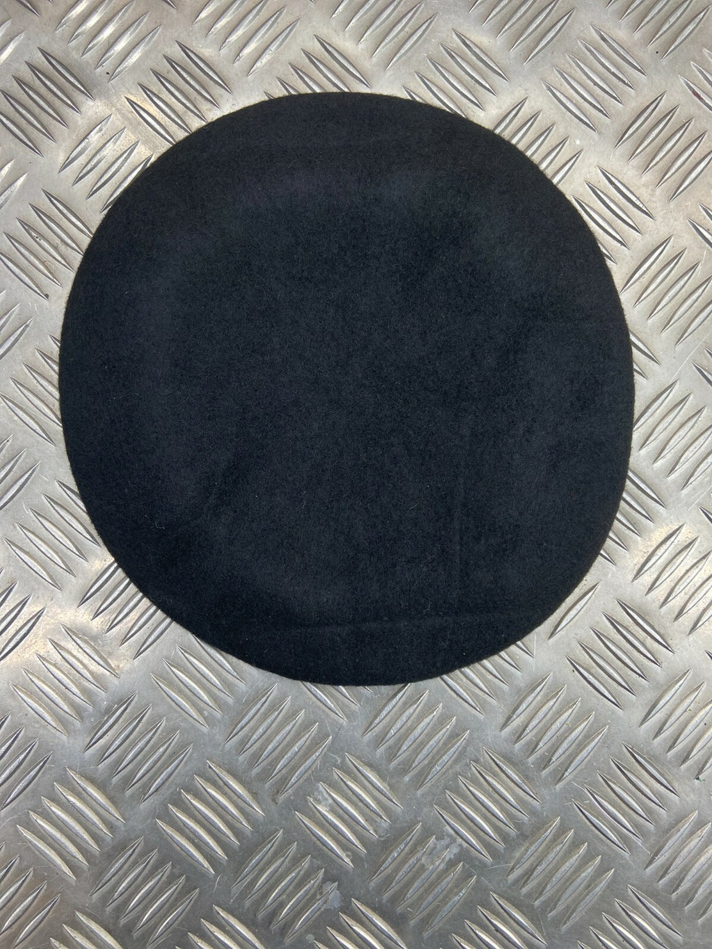 Genuine British Toye Kenning & Spencer Black Wool Lined Beret No Badge Size 56cm