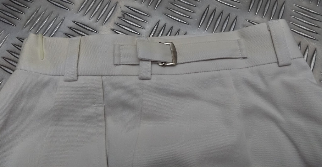 White Naval Trousers Officer & Gentleman Class 1 British Royal Navy Marked 28"