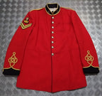 British Army Red Tunic Bandsman's R.SIGS Band With Badges Good Size