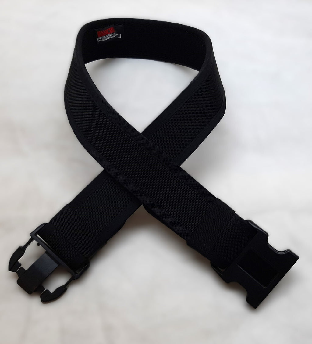 Black Waist Belt Duty Load Carrying British Bianchi Cordura Nylon Medium