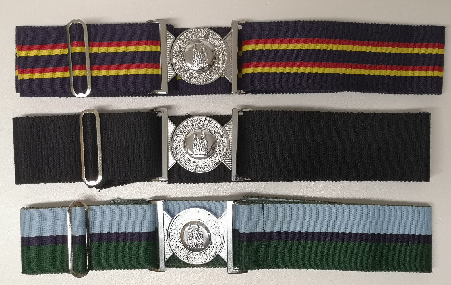 Army Stable Belts British 24 Air Mobile Brigade Buckle Various Regiments Max 52"