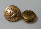 Vintage Irish Harp Shank Buttons x 2 ASBT196