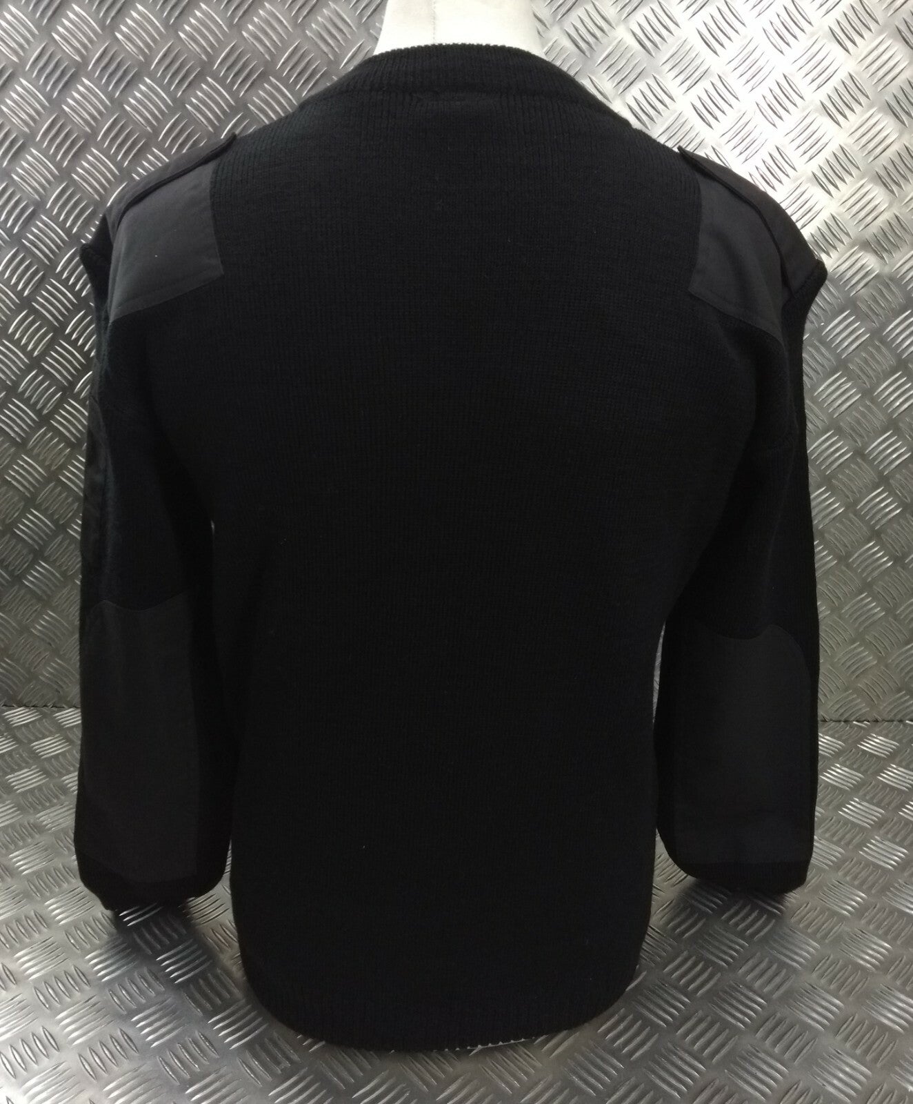 Black V-Neck Jumper Pullover Genuine British Security Detail XX-Large - New