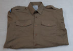 Army Style Khaki Shirt British Dress Long Sleeve Size 39cm