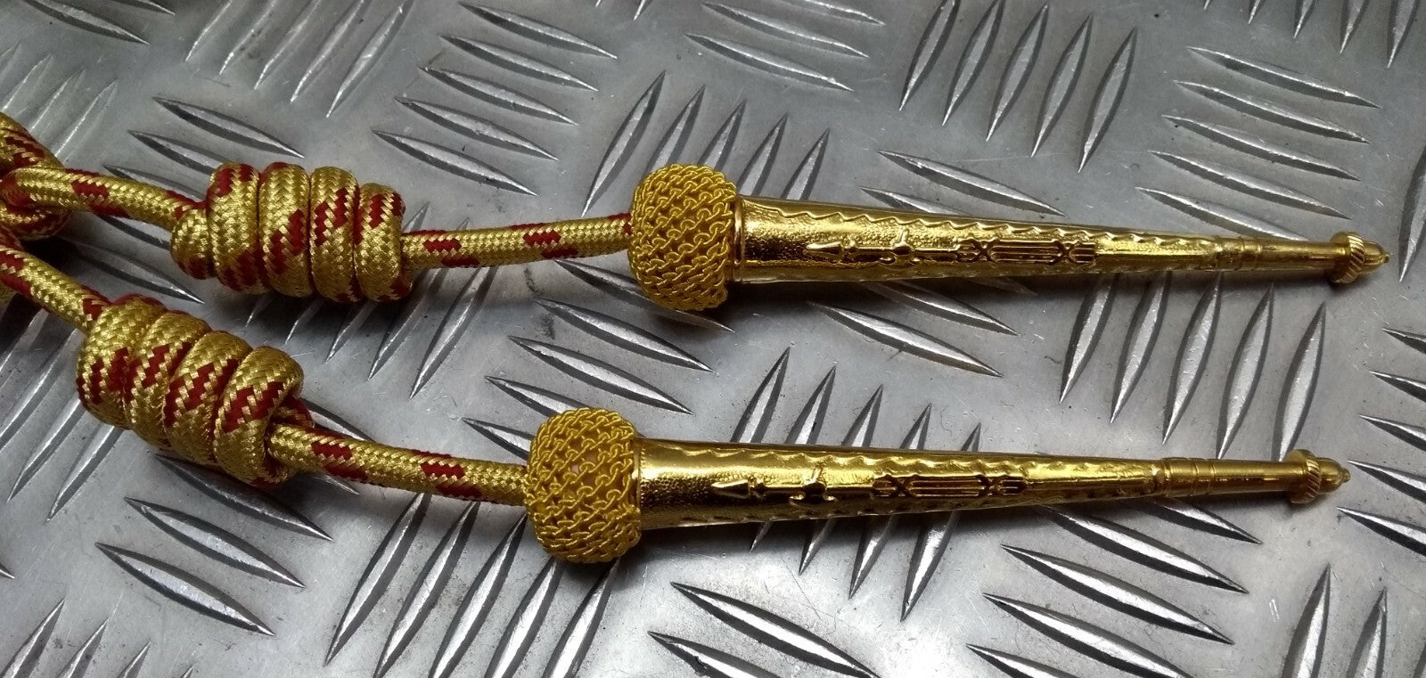 Aiguillette No4 For Officers Red Fleck Gold Ceremonial & Parade Issue