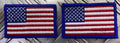 US / American USA Flag Shoulder Sew-on x 2- NEW