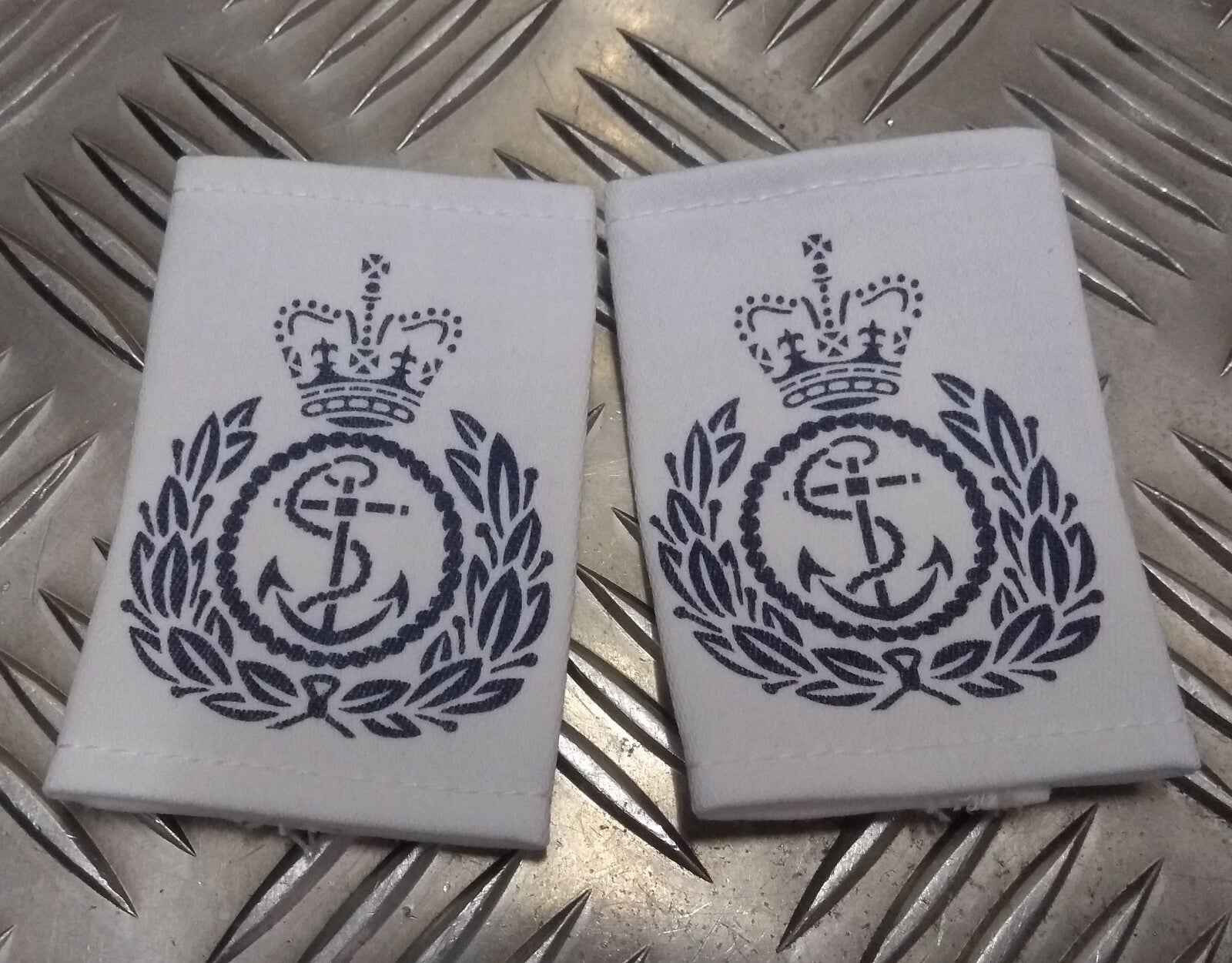 Naval CPO Epaulettes RN Type Shirt Sliders Chief Petty OFC (C.P.O) 1 Pair