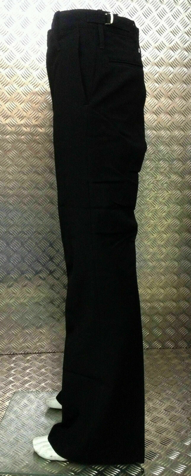 British Royal Navy RN Class II Black Bell Bottom Sailors Trouser 80/76/92cm