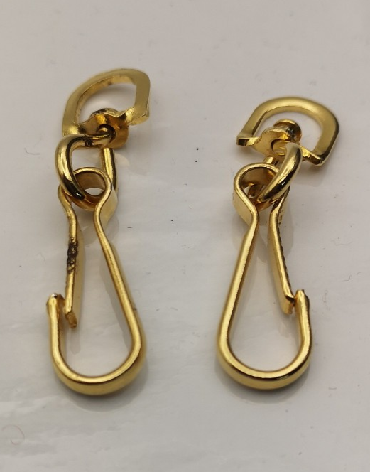 Lanyard Hooks/Clips Swivel Brass Coloured