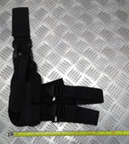 Drop Leg Holster Stealth Black Airsoft Universal Size Cordura Construction