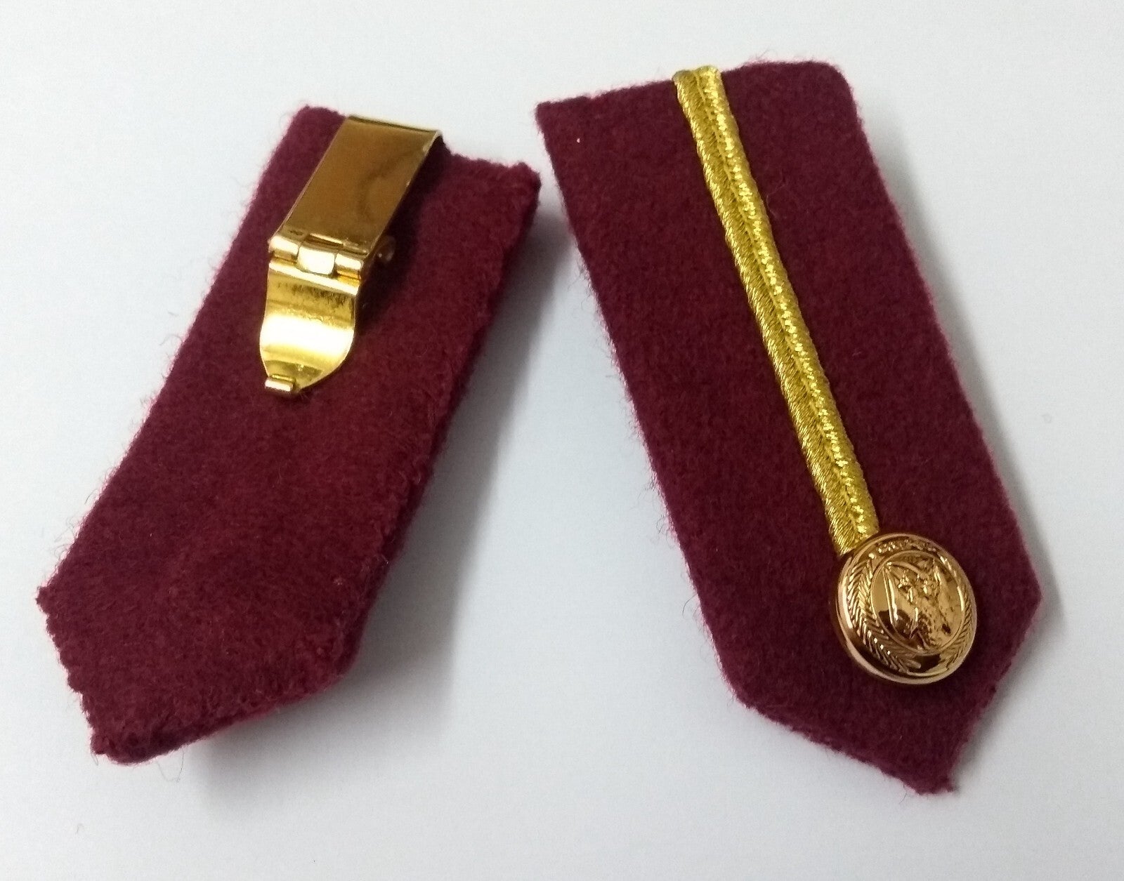 Arab Emirates Gorgets Collar Tabs Gold Braid Detail Senior Officers UAE Buttons