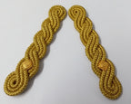 2nd Lieutenant Shoulder Cords Ceremonial Wire Cord Shoulder Epaulettes Rank Pips
