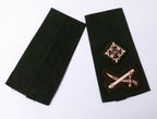 Vintage Major General Green Army Shoulder Slides Uniform Epaulettes Unissued