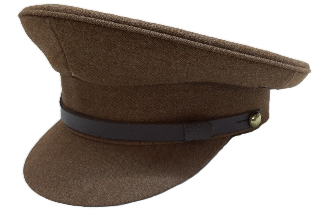No2 Dress Hat Army Officer Uniform with Brown Chinstrap No Insignia Size 58cm