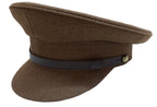 No2 Dress Hat Army Officer Uniform with Brown Chinstrap No Insignia Size 58cm
