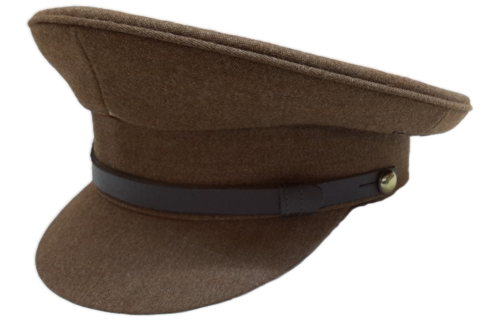 No2 Dress Hat Army Officer Uniform with Brown Chinstrap No Insignia Size 58cm