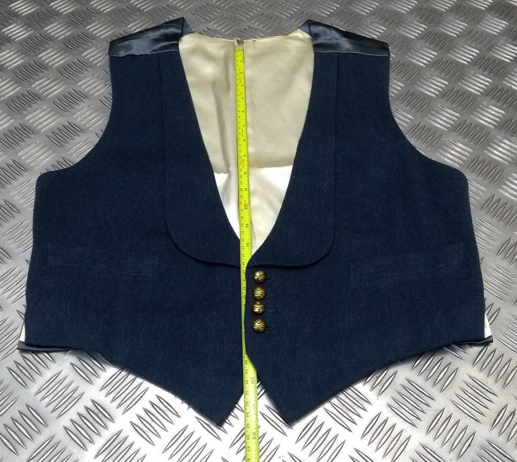RAF Royal Air Force Vintage Mess Dress Waistcoat Airforce Blue Grey Colour by R.E City