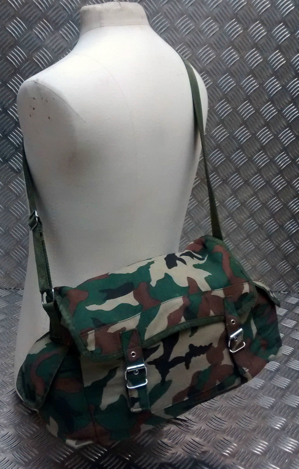Military Style Canvas / Haversack / Satchel / Shoulder Bag Assorted Cols - NEW
