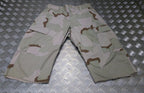 Genuine US Ripstop 6 Pocket Combat / Field Cut Down Trousers Desert Camo Shorts