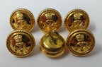 Genuine British Navy Issue RFA Royal Fleet Auxiliary Gilt Dress Buttons ASBT93
