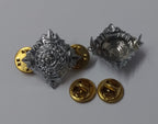 Chrome Pips 3/4" Silver Officer Rank Bath Stars Snap Pin Old Pattern X2