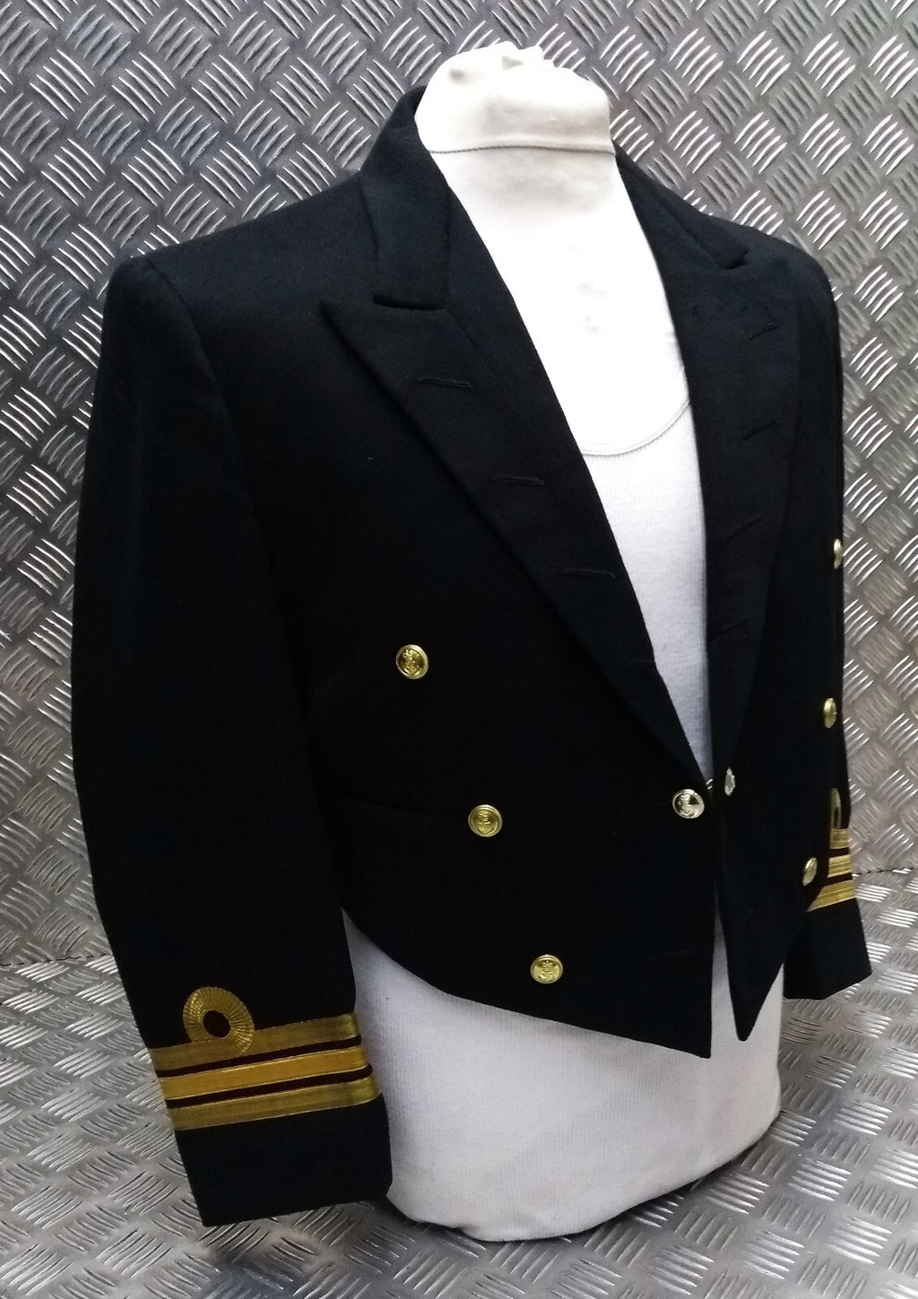 Vintage Mess Dress Royal Jacket Navy with Gold Cuff Curls 1967 Gieves London