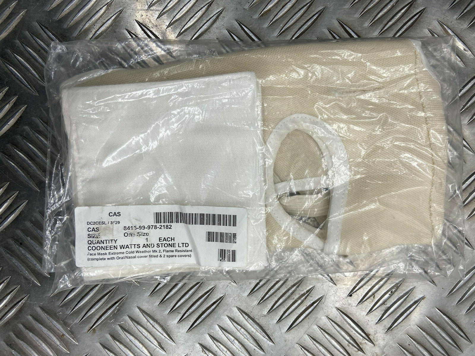 Genuine British Army Face Mask - Oral & Nasal Cover & Spare Cover - NEW