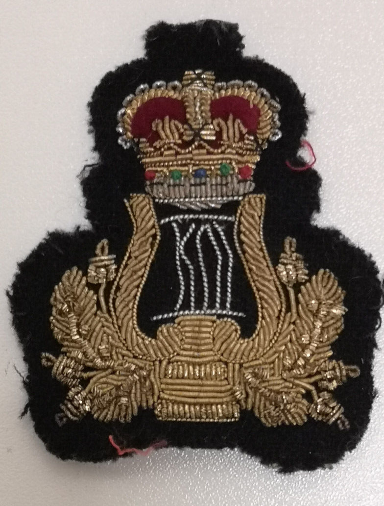 British Army Trade Qualification Badge / Patch Braided Bandsman