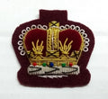 Warrant Officer Crown No1 WO 2 Maroon British Army Hand Embroidered Para Patch