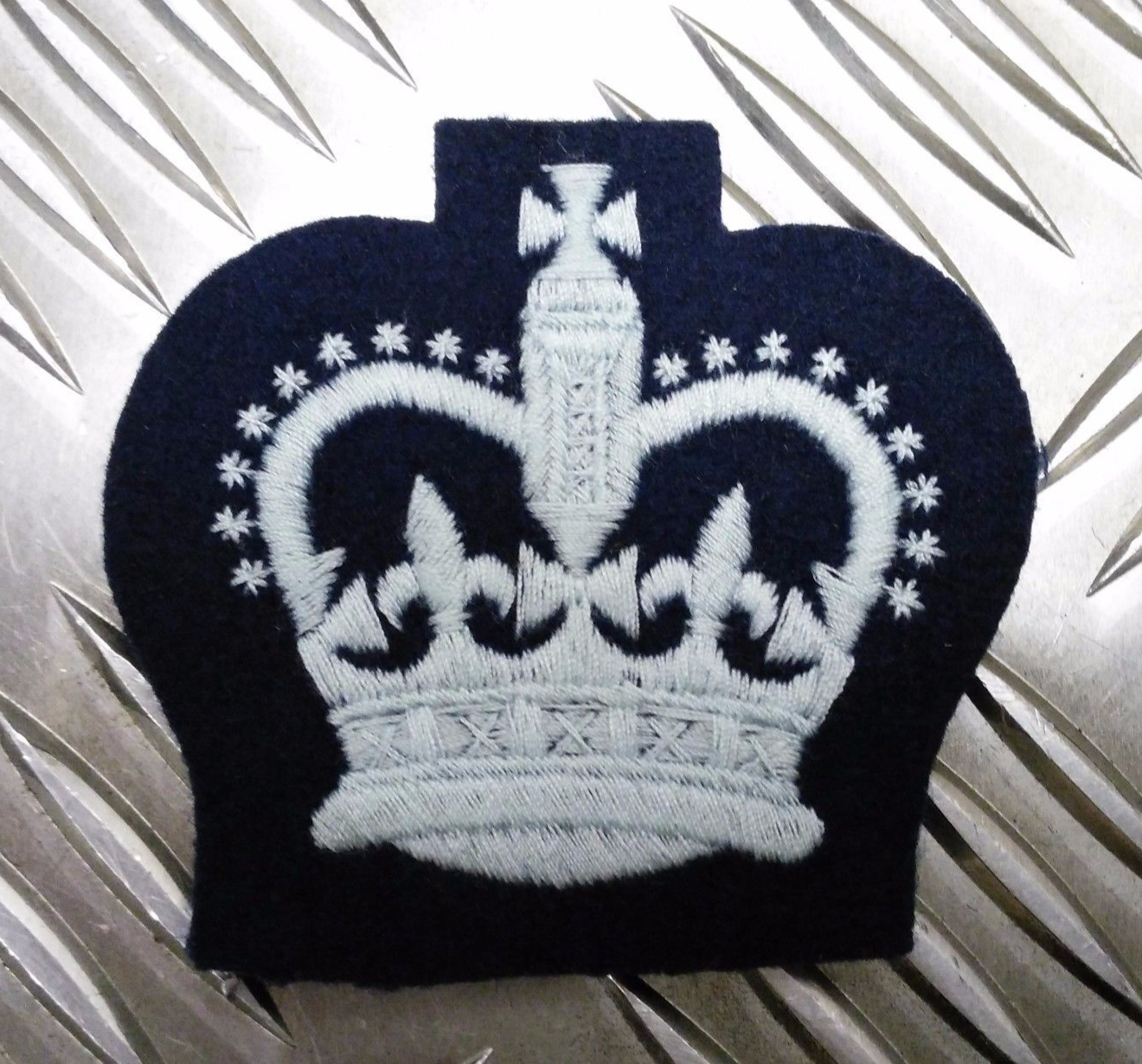 RAF Royal Air Force WO Crown Patch Large Arm badge Air Force ATC New old Stock