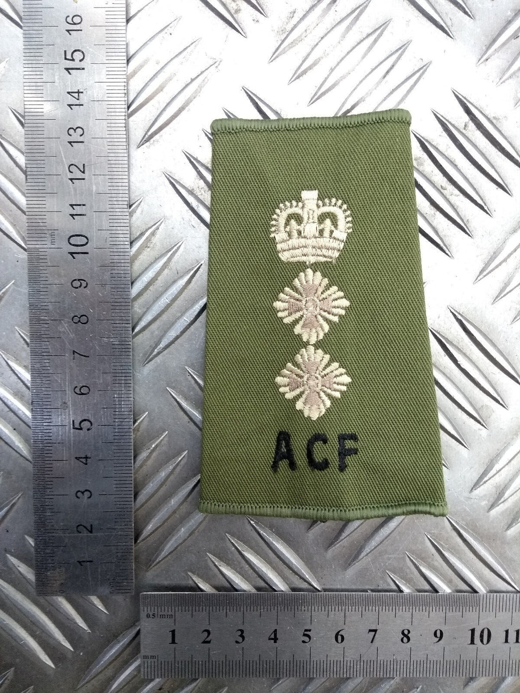 ACF OD Green Colonel Rank Slide Epaulette - NEW