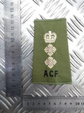 ACF OD Green Colonel Rank Slide Epaulette - NEW