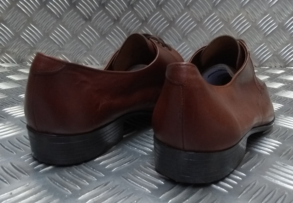 Hobson Dress Shoe Lightweight Uniform Issue Formal Brown Leather Moulded Sole