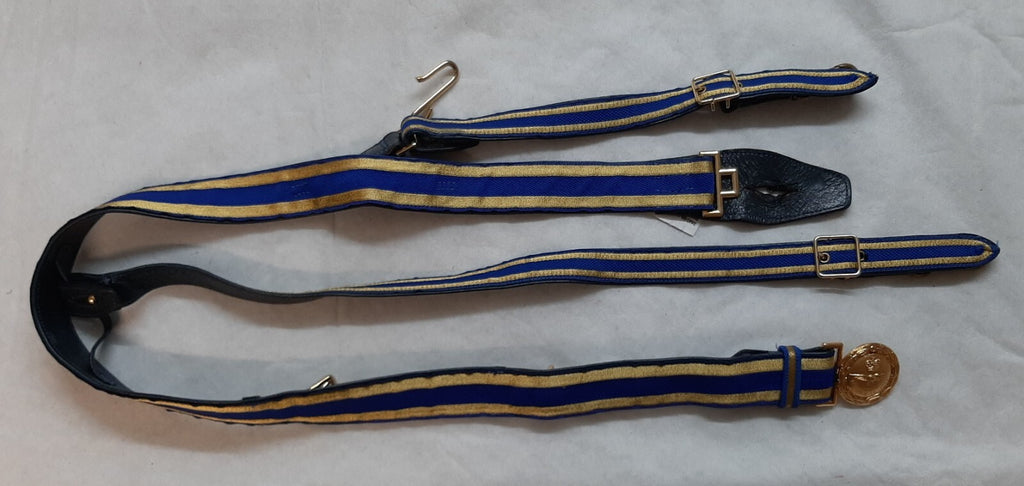 RAF Royal Air Force Ceremonial Belt PER ARDUA AD ASTRA Buckle With Slings 44"