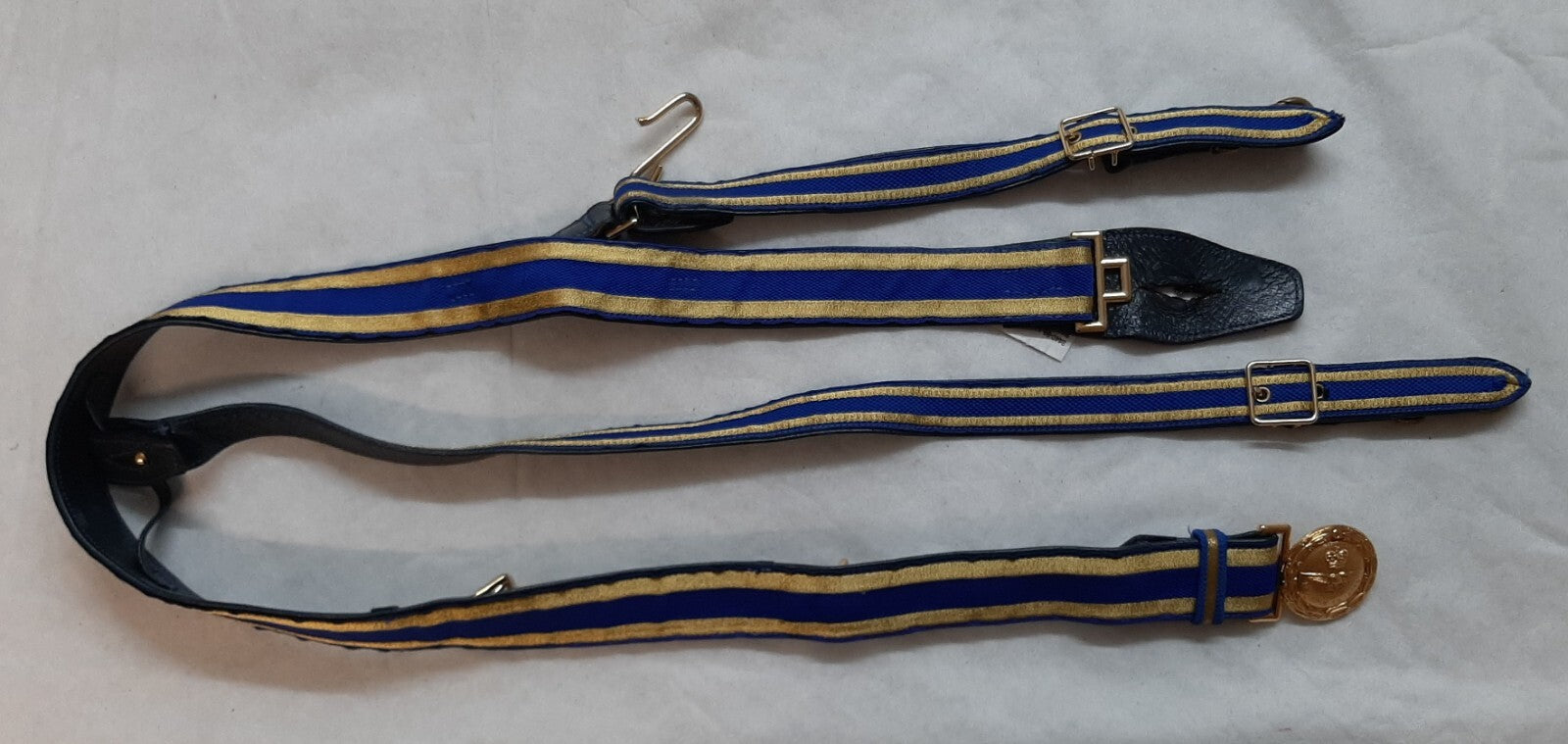 RAF Royal Air Force Ceremonial Belt PER ARDUA AD ASTRA Buckle With Slings 44"
